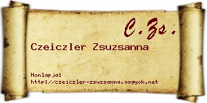 Czeiczler Zsuzsanna névjegykártya